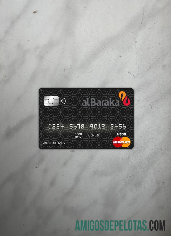 Bahrain Al Baraka Bank Master Card Photolook Front exemplo real